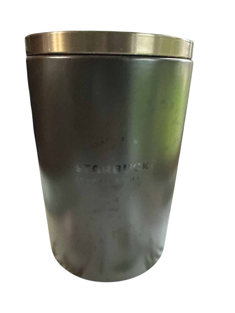Starbucks Black Canister with Metallic Lid